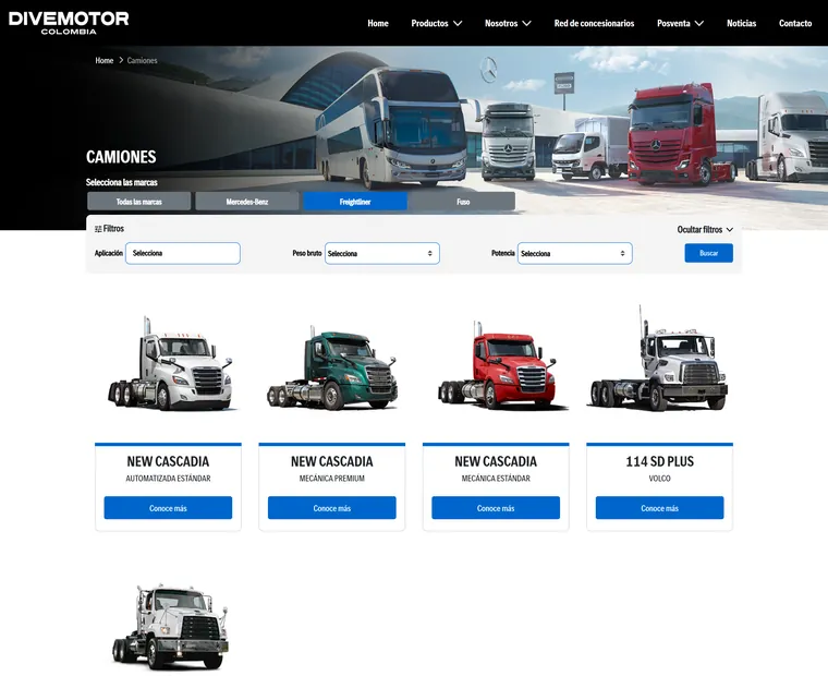 Divemotor Colombia: Camiones Freightliner