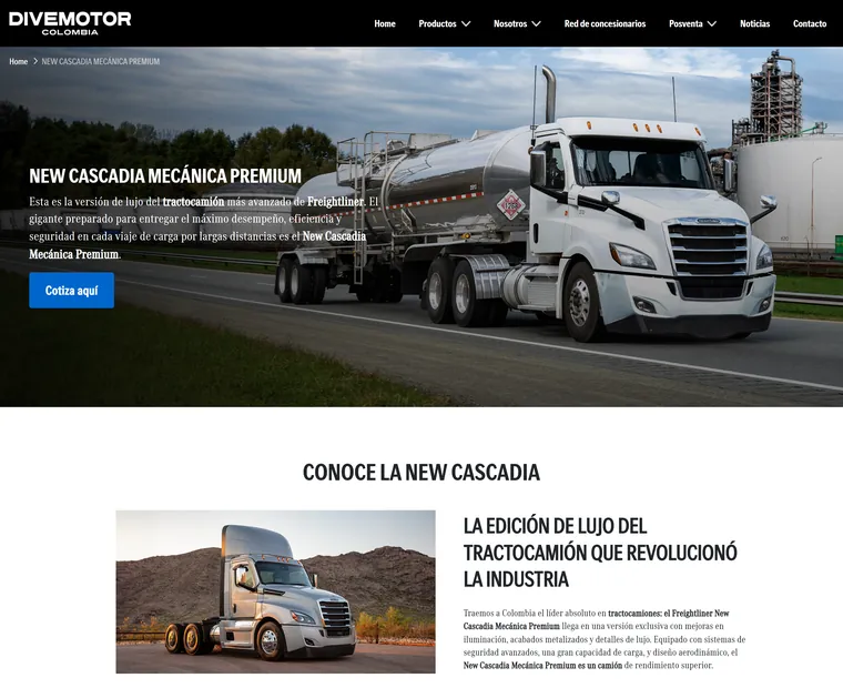 Divemotor Colombia: Detalle modelo Cascadia