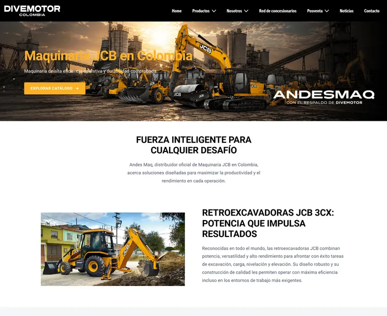 Divemotor Colombia: Maquinaria JCB