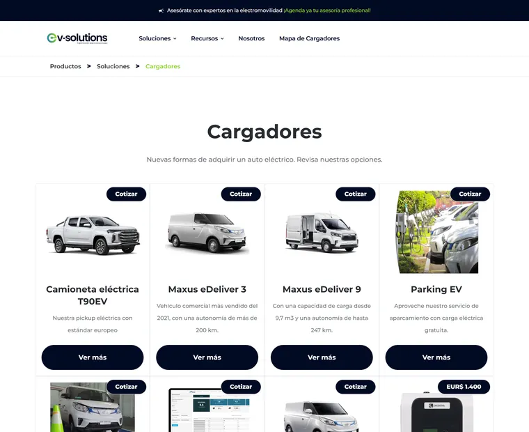 EV Solutions: Cargadores