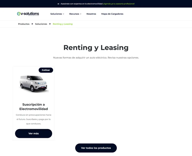 EV Solutions: Renting Y leasing
