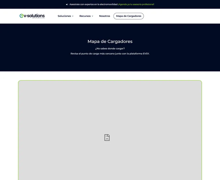 EV Solutions: Mapa de cargadores
