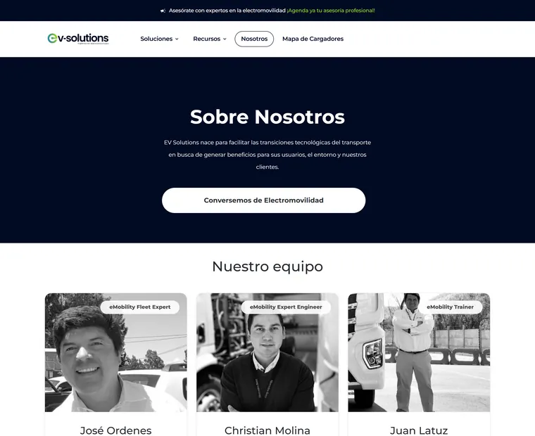 EV Solutions: Nosotros