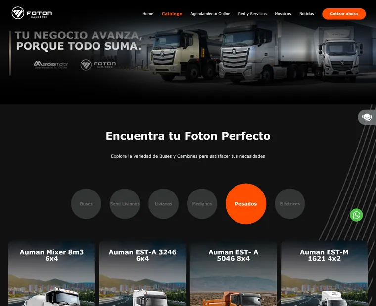 Foton Camiones: Pesados