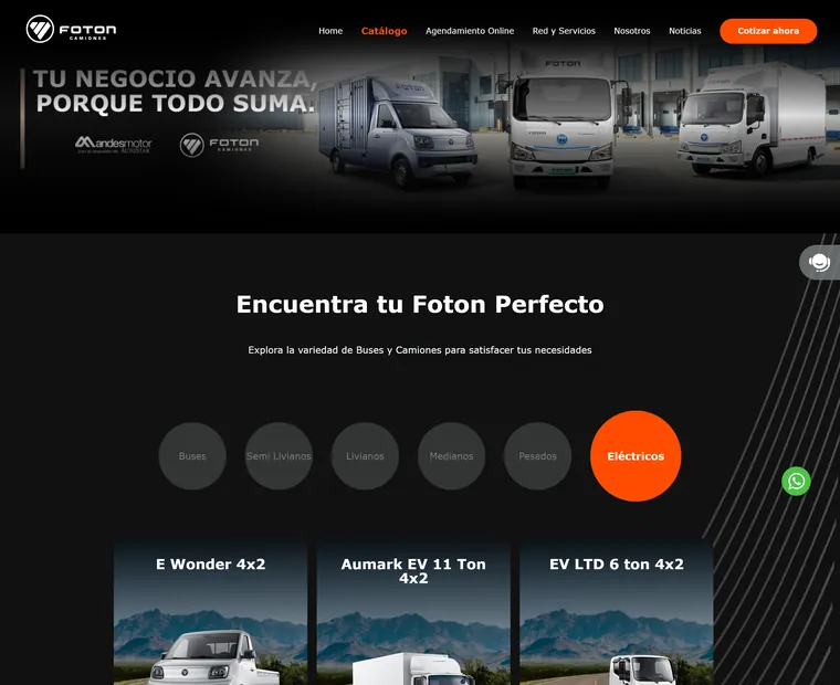 Foton Camiones: Eléctricos