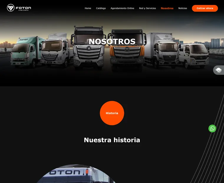 Foton Camiones: Nosotros
