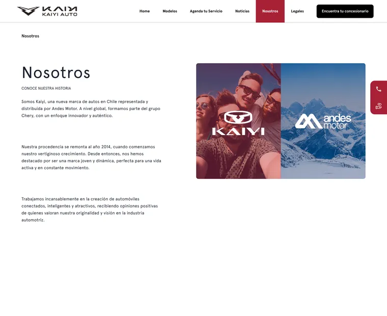 Kaiyi Chile: Nosotros