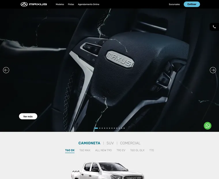 Maxus Chile: Home
