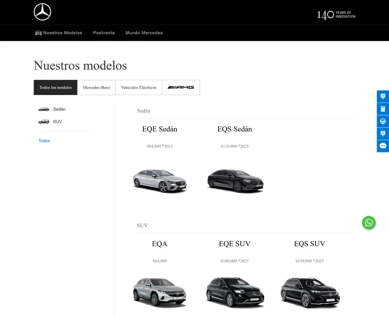 Mercedes-Benz Costa Rica: Modelos