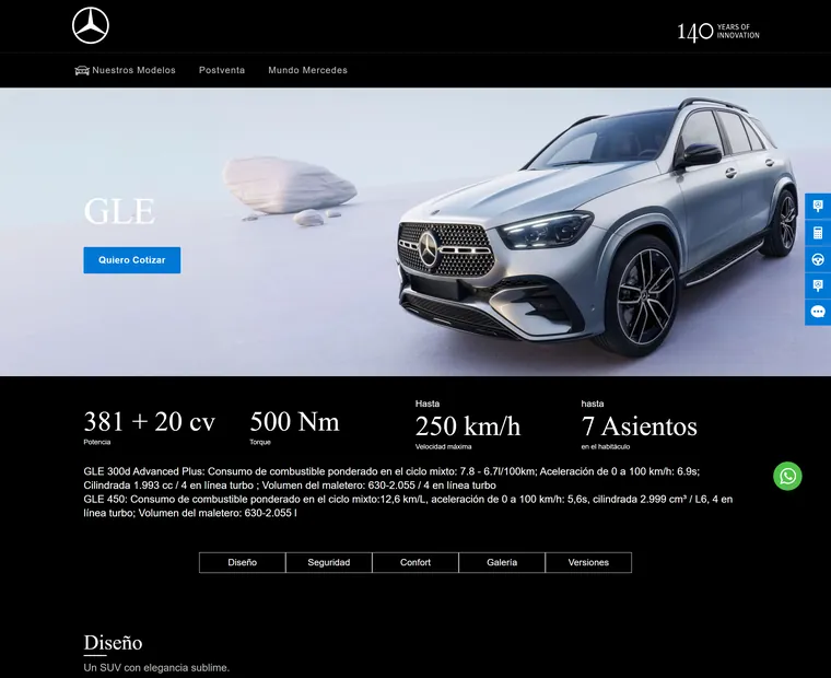 Mercedes-Benz Costa Rica: Detalle modelo GLE