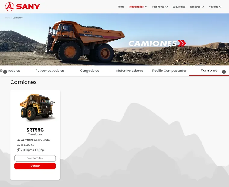 Sany Chile: Camiones