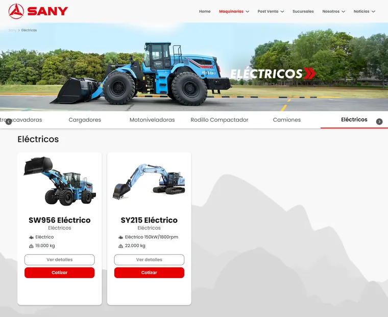 Sany Chile: Eléctricos
