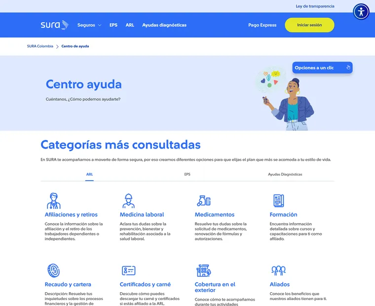 Sura Colombia: Centro de ayuda